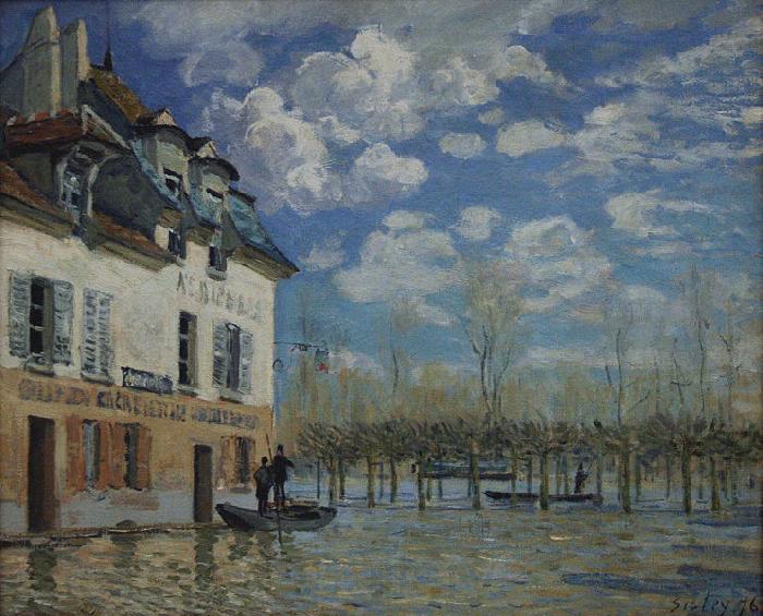 Alfred Sisley Painting of Alfred Sisley in the Orsay Museum Norge oil painting art